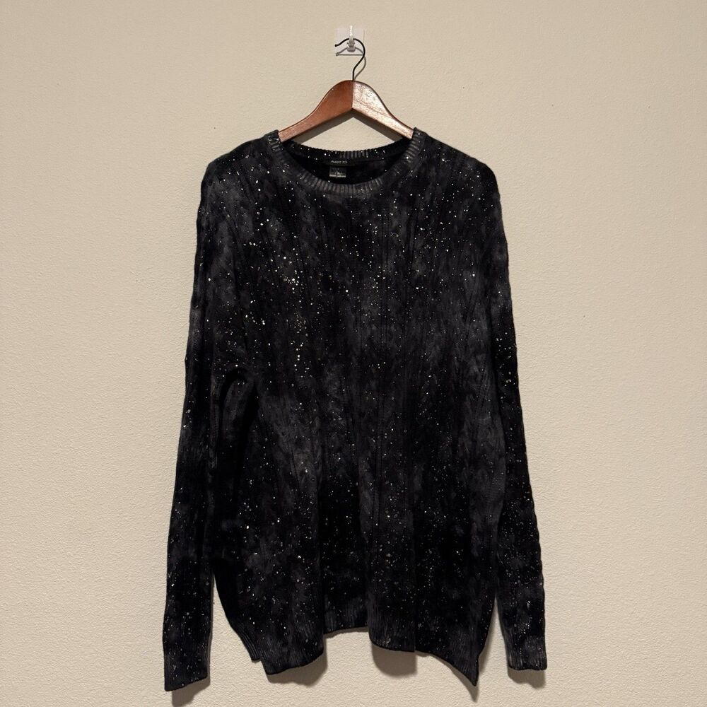 Avant Toi Merino Wool Cashmere Blend Splatter Knit Sweater Women’s S Oversized